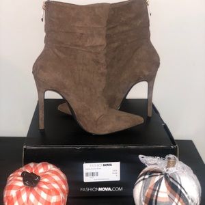 NWT and with box fashion nova booties